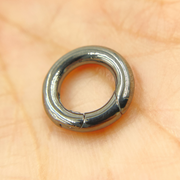 Black Rhodium 925 Sterling Silver Round Clasp 13mm. CHM05613